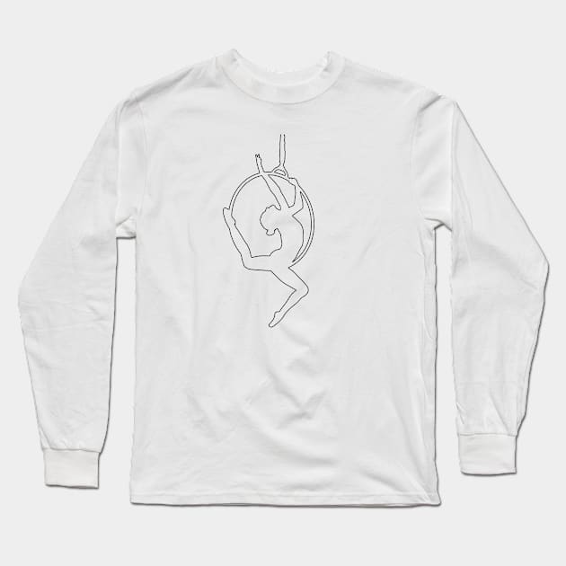 Aerial hoop Long Sleeve T-Shirt by RosaliArt